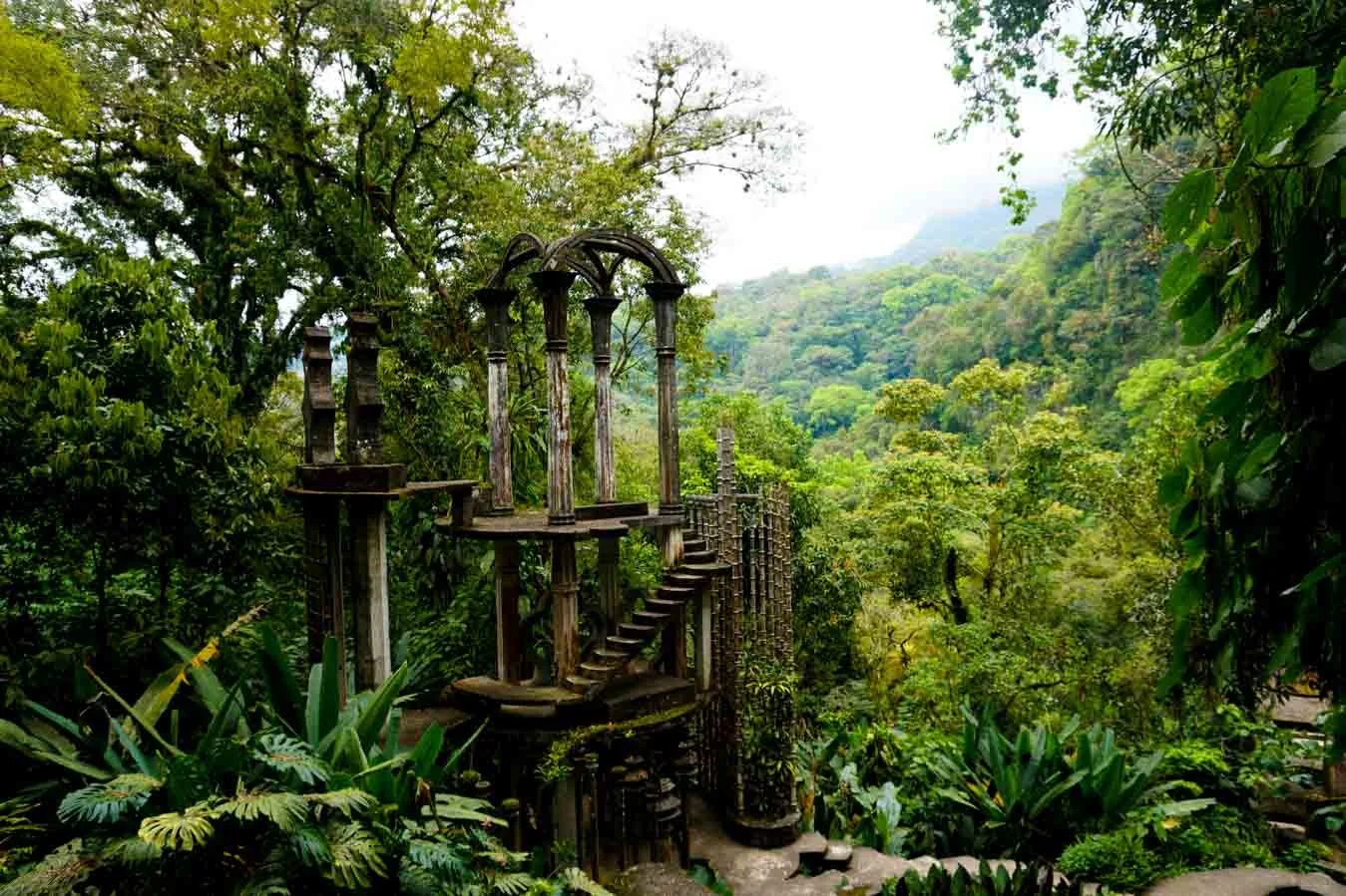 Sótano de las Golondrinas y Jardín Surrealista de Edward James - México 3